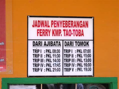 jadwal ferry ajibata tomok juni 2023  tao toba 13